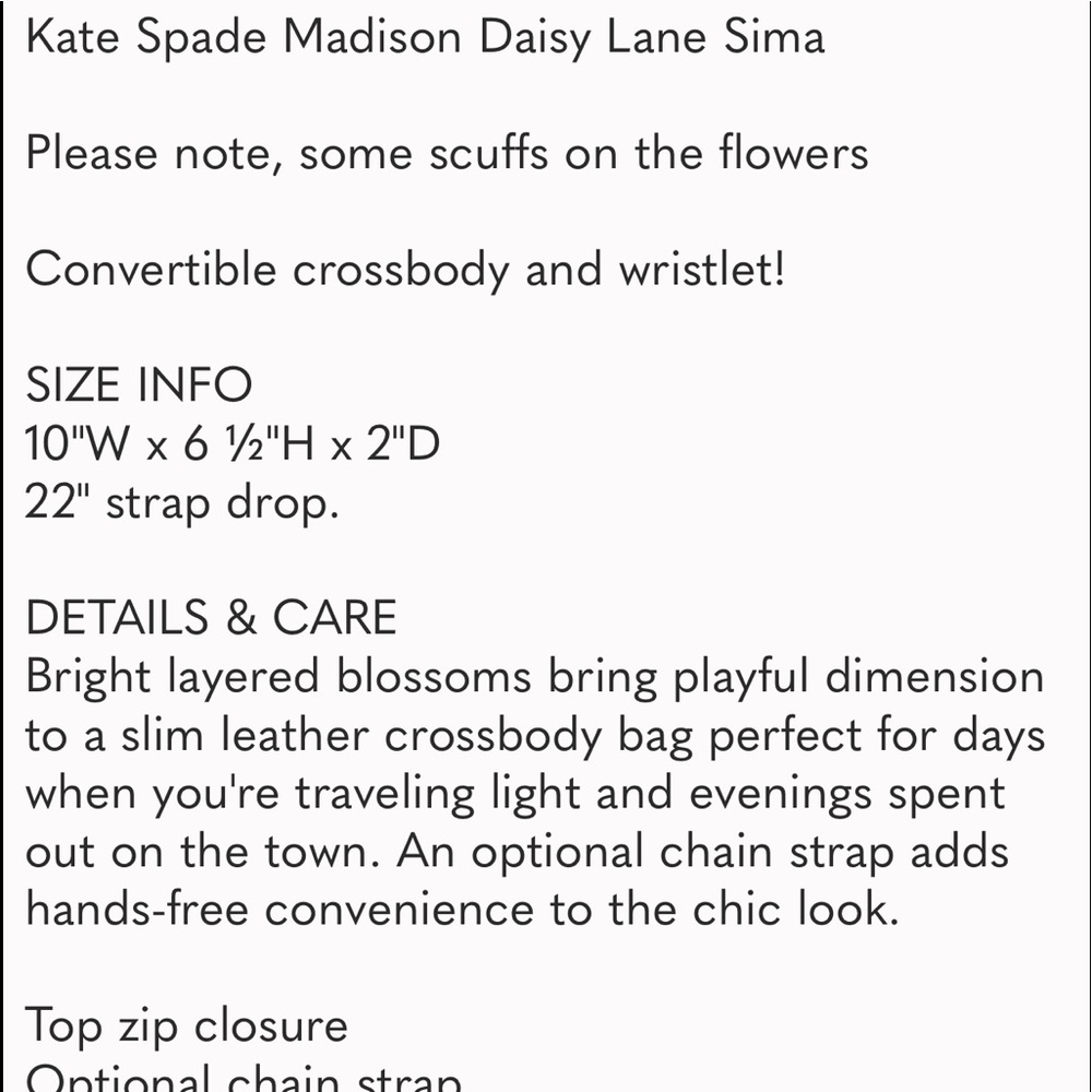 Kate Spade Flower Crossbody Bag - Picture 6 of 10